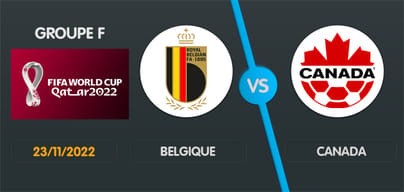 pronostic Belgique Canada Coupe du monde 2022 mercredi 23 novembre 2022