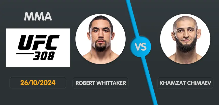 Pronostic robert whittaker khamzat chimaev